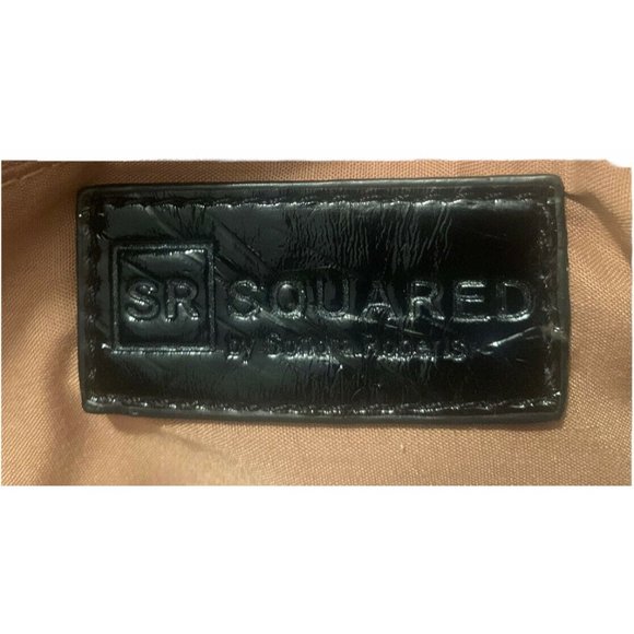 SR Squared by Sondra Roberts Straw Black Clutch Pu - Picture 12 of 12